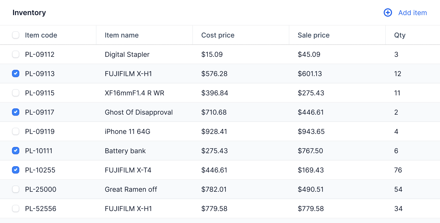 Screenshot of Templates feature